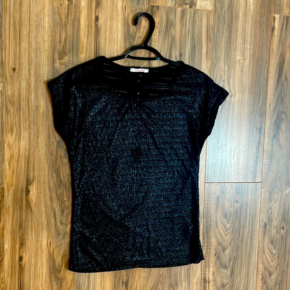 Camaieu blouse black glitter